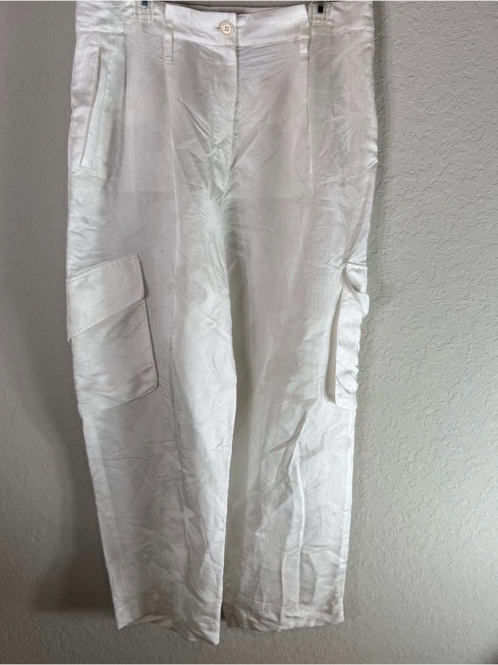 NWT COS Floral Jacquard Utility Trousers - sz 10